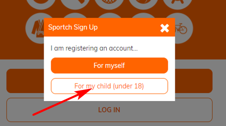 Sportch sign up for Juniors