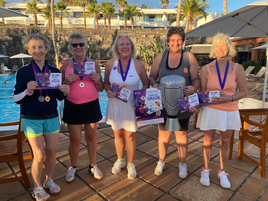Charnwood ladies enjoy Monster Smash, an event supported by the LTA
