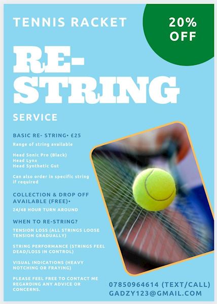 Frampton-On-Severn Tennis Club / Re-Stringing