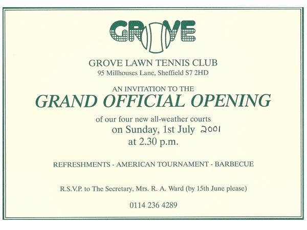 An invitation to Grove LTC