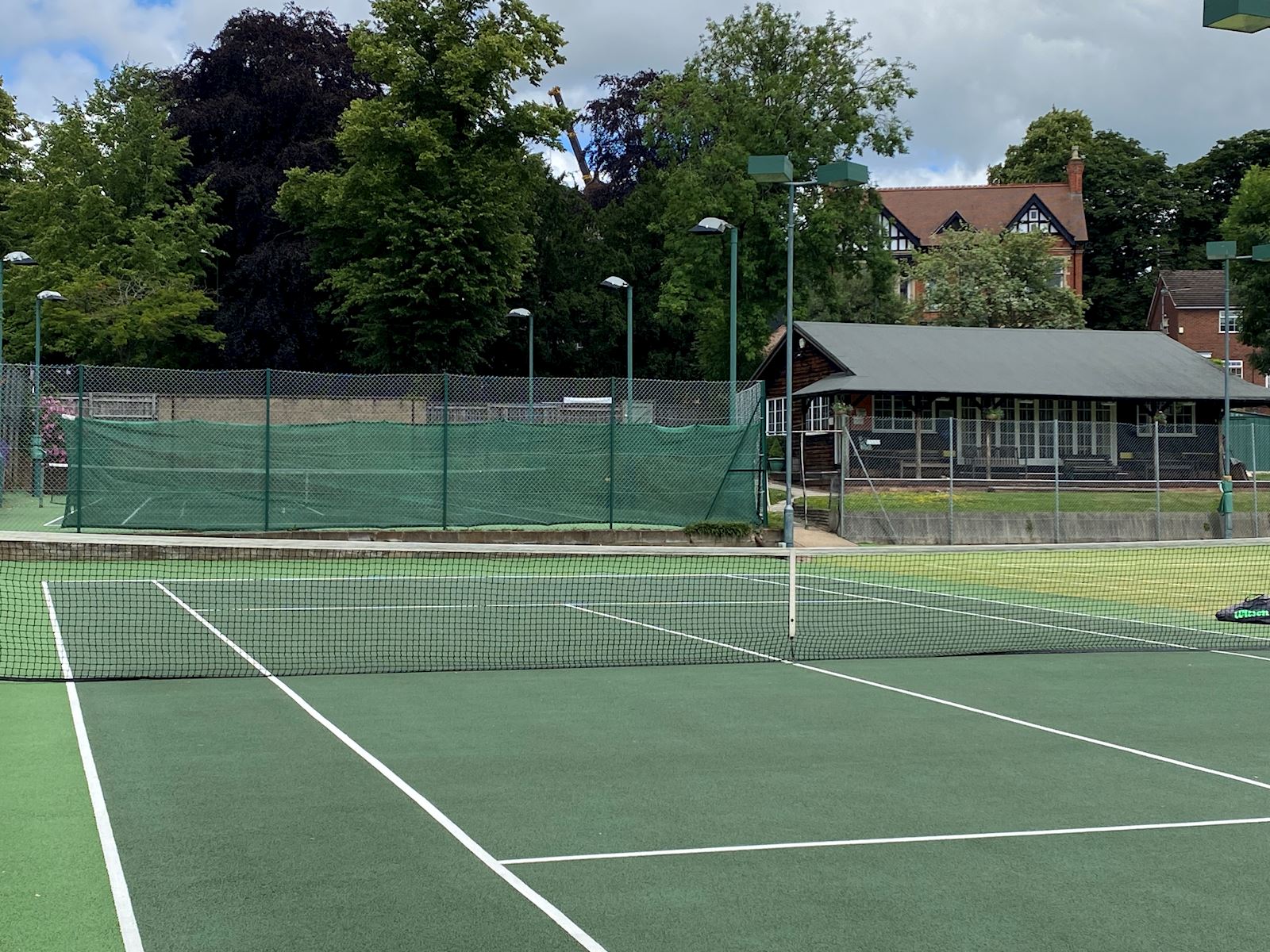 Court 5 with clubhouse in the background