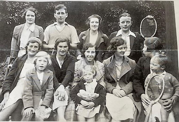 This picture is from the tennis club in 1930s, when it was at Portland Place. The young child on his Mum’s knee, on the right, is Sidney Tyson, who now plays at the bowling club next to our new home in Castle Park. Sidney’s dad played tennis as did he when he was older. He recalls at that time all the grass courts that there once were in Penrith. 