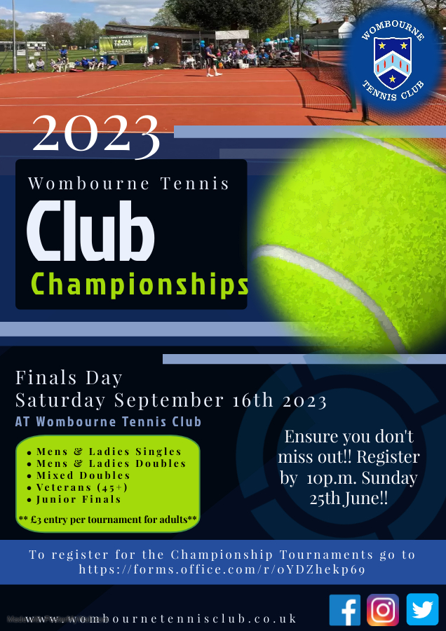 2023 Club Championships Poster