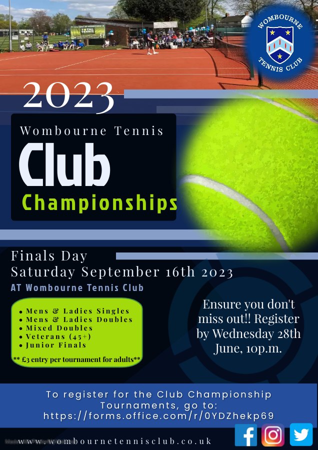 Club Championships Poster